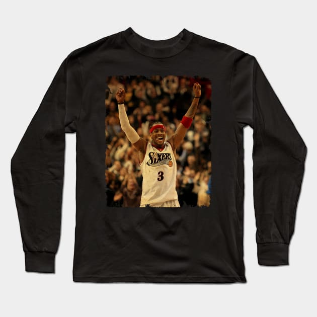 Allen Iverson - Vintage Design Of Basketball Long Sleeve T-Shirt by JULIAN AKBAR PROJECT